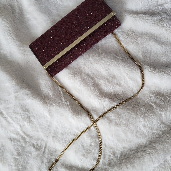 Jimmy Choo Milla Glitter Clutch - Picture 2 of 3